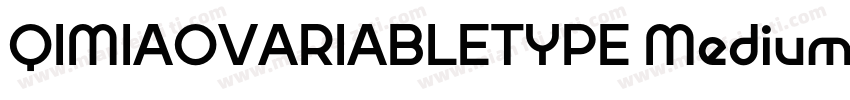 QIMIAOVARIABLETYPE Medium字体转换